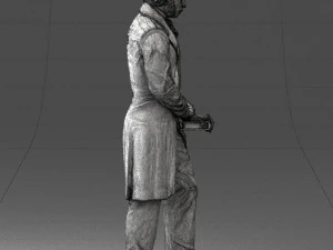 man with book 0314 3D Print Model