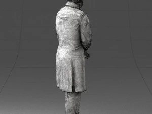 man with book 0314 3D Print Model
