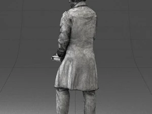 man with book 0314 3D Print Model
