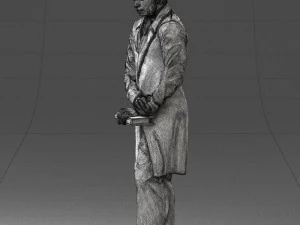 man with book 0314 3D Print Model