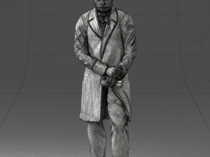 man with book 0314 3D Print Model