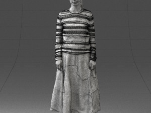 girl in simple clothes 0319 3D Model