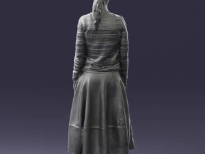 girl in simple clothes 0319 3d print ready 3D Print Model
