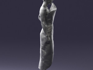 young girl in bright dress 0321 3d print ready 3D Print Model