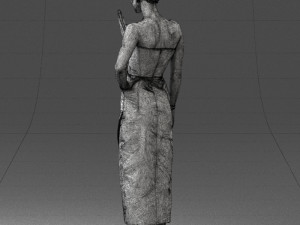 young girl in bright dress 0321 3d print ready 3D Print Model