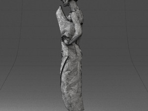 young girl in bright dress 0321 3d print ready 3D Print Model