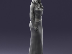 girl in colorful dress 0326 Modelo 3D
