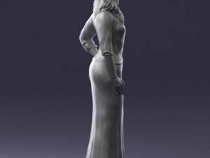 girl in colorful dress 0326 Modelo 3D