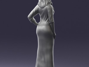 girl in colorful dress 0326 Modelo 3D