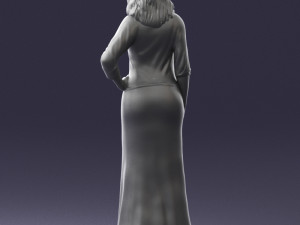 girl in colorful dress 0326 Modelo 3D
