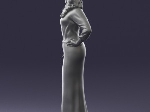 girl in colorful dress 0326 Modelo 3D