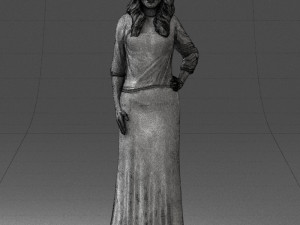girl in colorful dress 0326 Modelo 3D