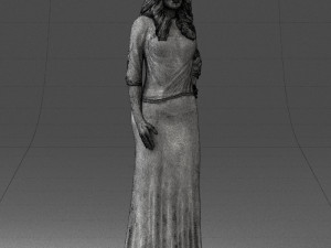 girl in colorful dress 0326 Modelo 3D
