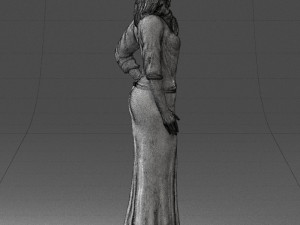girl in colorful dress 0326 Modelo 3D