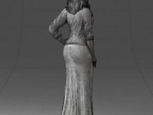 girl in colorful dress 0326 Modelo 3D