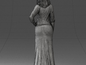 girl in colorful dress 0326 Modelo 3D