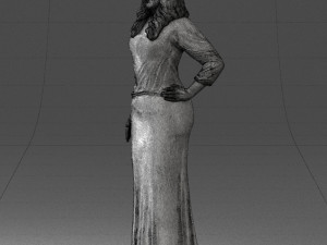 girl in colorful dress 0326 Modelo 3D