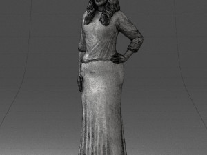 girl in colorful dress 0326 Modelo 3D