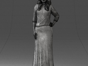 girl in colorful dress 0326 Modelo 3D