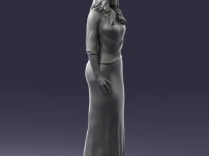 girl in colorful dress 0326 3d print ready 3D Print Model