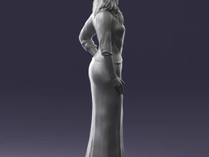 girl in colorful dress 0326 3d print ready 3D Print Model