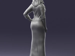 girl in colorful dress 0326 3d print ready 3D Print Model