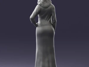 girl in colorful dress 0326 3d print ready 3D Print Model