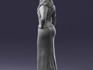 girl in colorful dress 0326 3d print ready 3D Print Model