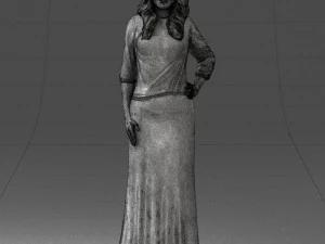 girl in colorful dress 0326 3d print ready 3D Print Model