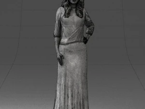 girl in colorful dress 0326 3d print ready 3D Print Model
