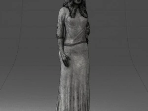 girl in colorful dress 0326 3d print ready 3D Print Model