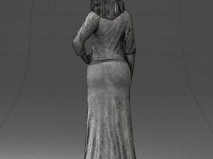 girl in colorful dress 0326 3d print ready 3D Print Model