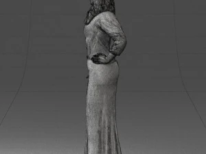girl in colorful dress 0326 3d print ready 3D Print Model