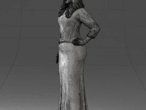 girl in colorful dress 0326 3d print ready 3D Print Model