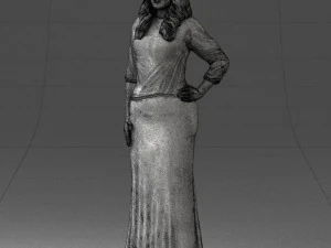 girl in colorful dress 0326 3d print ready 3D Print Model