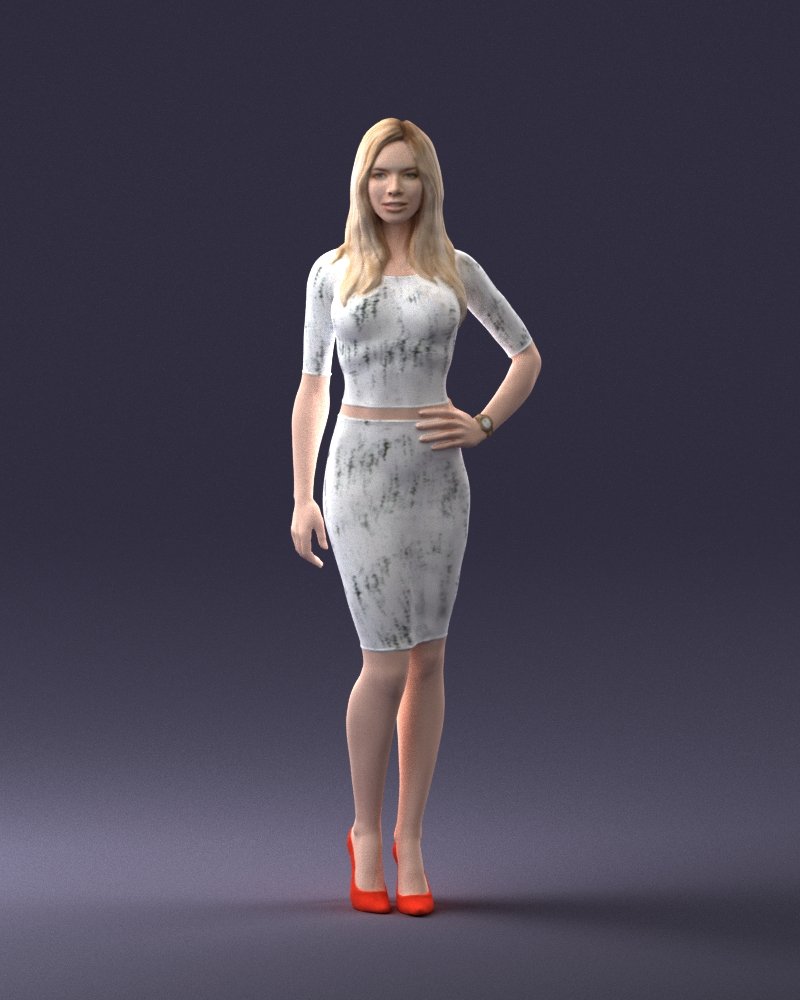 White pencil skirt 3d on sale print