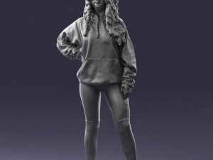 girl in revealing dress 0328 3D Model