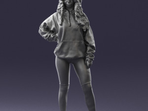 girl in revealing dress 0328 3D Model