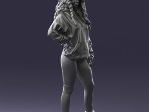 girl in revealing dress 0328 3D Model