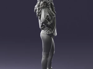 girl in revealing dress 0328 3D Model