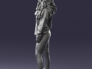 girl in revealing dress 0328 3D Model