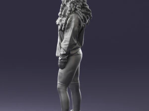 girl in revealing dress 0328 3D Model