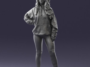girl in revealing dress 0328 3D Model