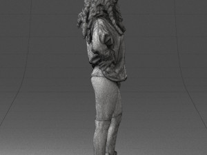 girl in revealing dress 0328 3D Model
