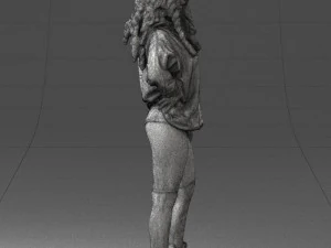 girl in revealing dress 0328 3D Model