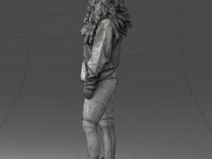 girl in revealing dress 0328 3D Model