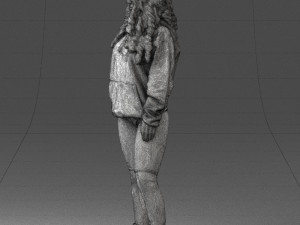 girl in revealing dress 0328 3D Model
