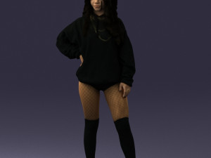 girl in revealing dress 0328 3d print ready 3D 프린트 모델