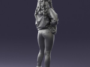 girl in revealing dress 0328 3d print ready 3D प्रिंट मॉडल