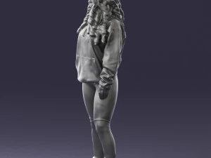 girl in revealing dress 0328 3d print ready 3D Print Model